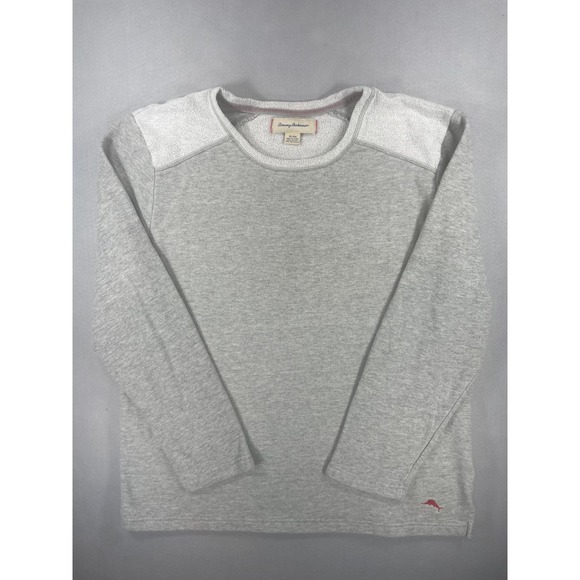 Tommy Bahama Tops - Tommy Bahama Womens Sweatshirt Crewneck Gray Cotton Blend XL